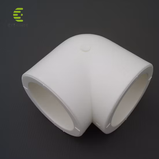 Vente directe d'usine de la Chine 100 % matières premières PPR coude à 90 degrés parties égales