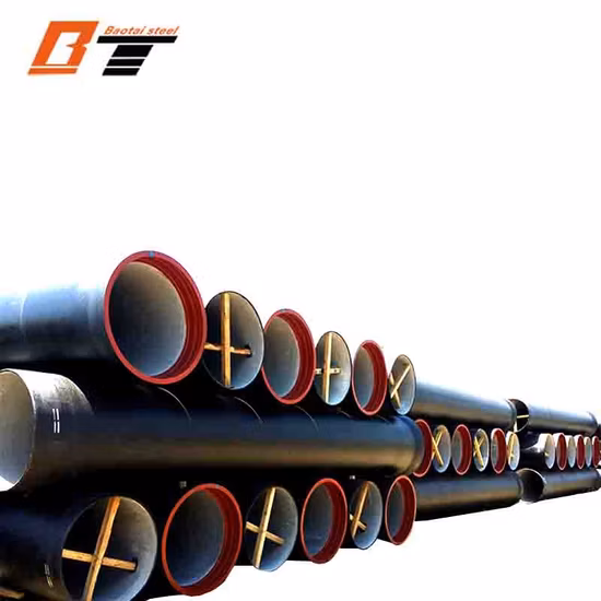 Ventes populaires K7 K8 K9 1/6 Tuyauterie en acier ductile de 2 pouces DN200 1/6 2 pouces Roundstainless Tubing Square forgé Ductile Seamless Ductile Cast Iron Pipe